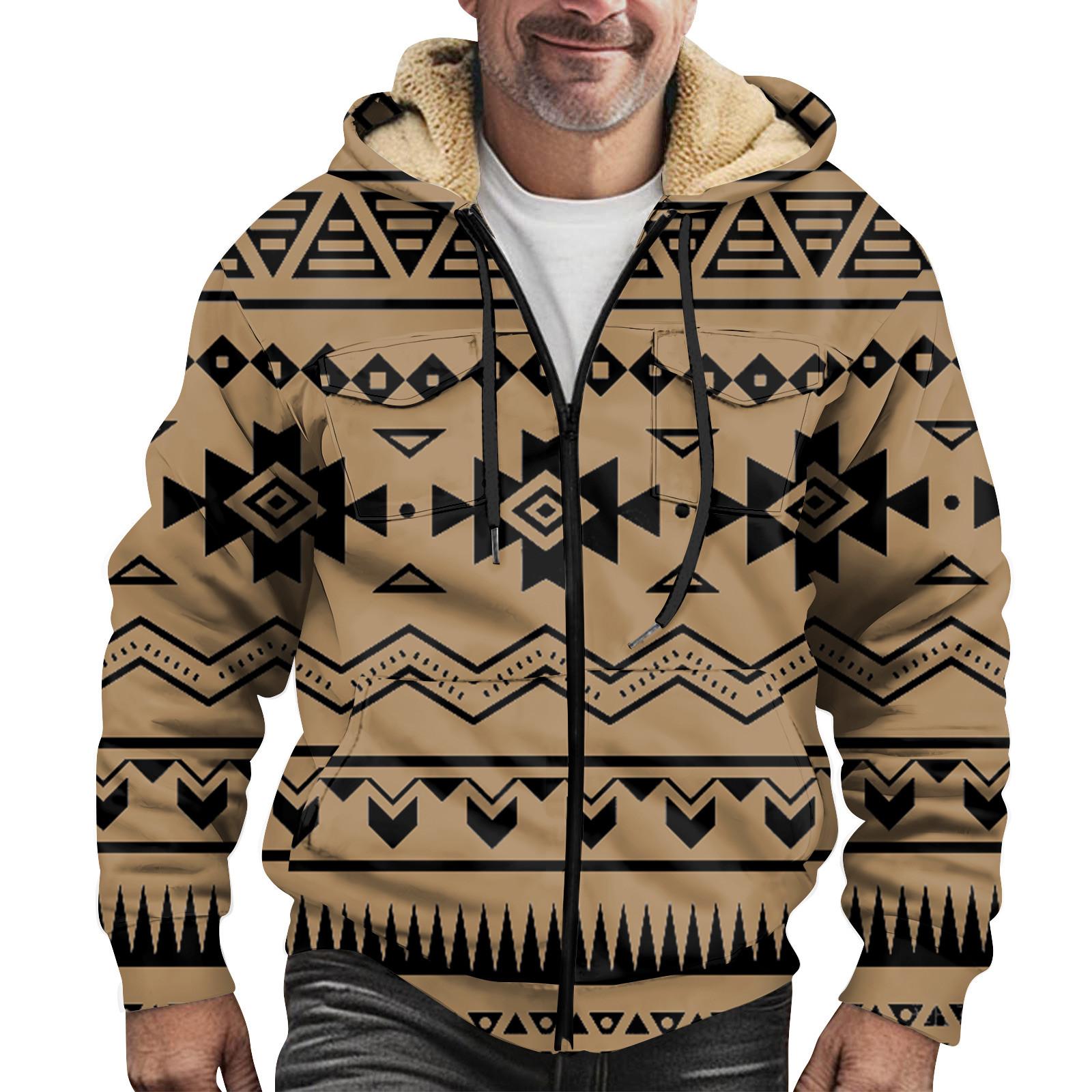 

Мужская зимняя флисовая толстовка с капюшоном на молнии с накладным карманом, повседневная куртка XXXL хаки