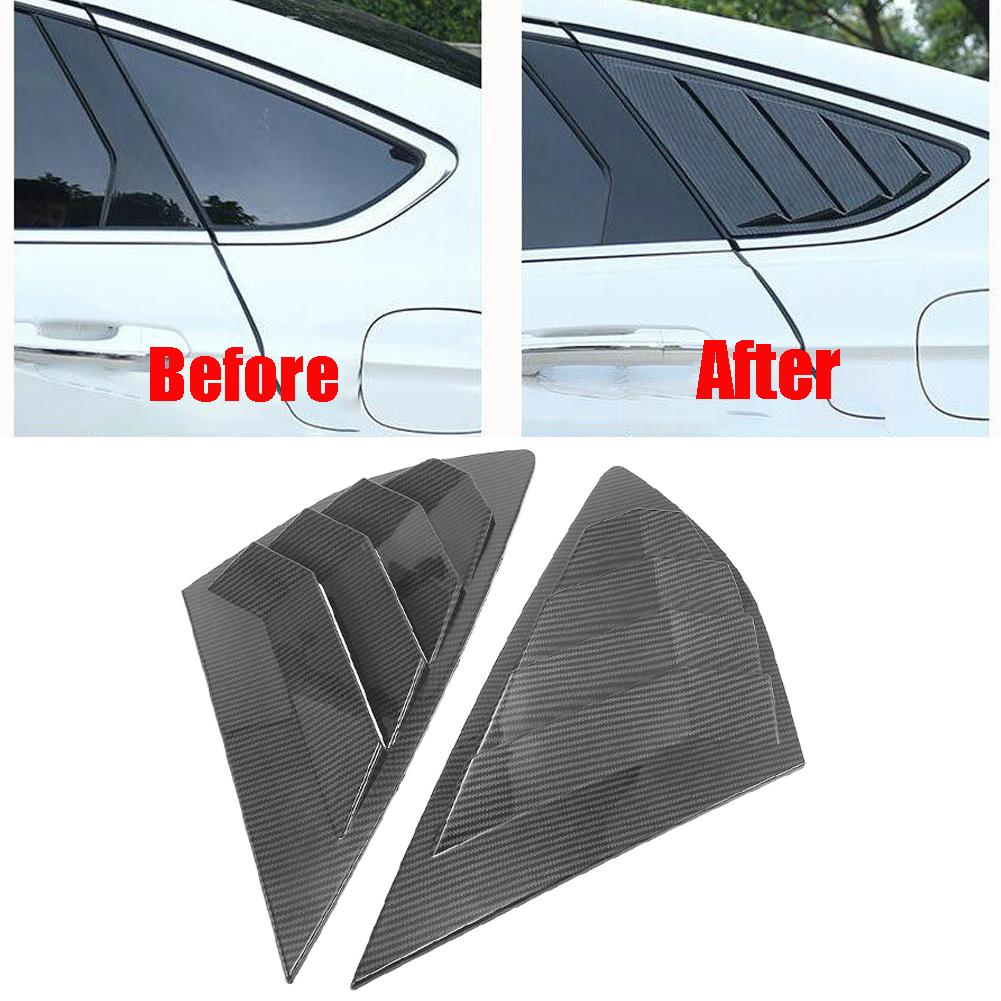 Car Rear Side Door Glass Louvers Cover For Ford For Mondeo For Fusion 2013-2025 Car Triangle Blinds Decorative Frame