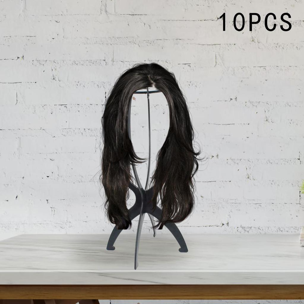 10 Pieces Hat Display Holder Wigs Head Stand Lightweight Tabletop Rack for