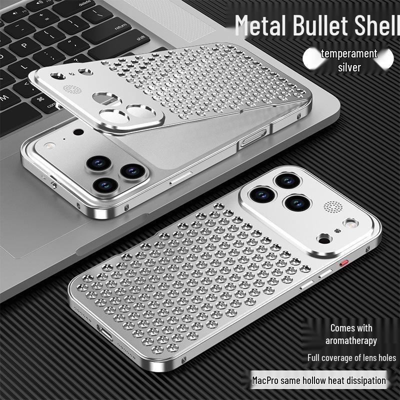 

Aluminum Alloy Honeycomb Heat Dissipation Anti-fall Case for Apple 17 Pro and 13 iPhone 12 Pro Max