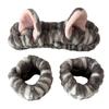 Popular Furry Plush Hairband and Wrist Wash Band for Female Everyday Use Face Washing Makeup Mask Application Headwear