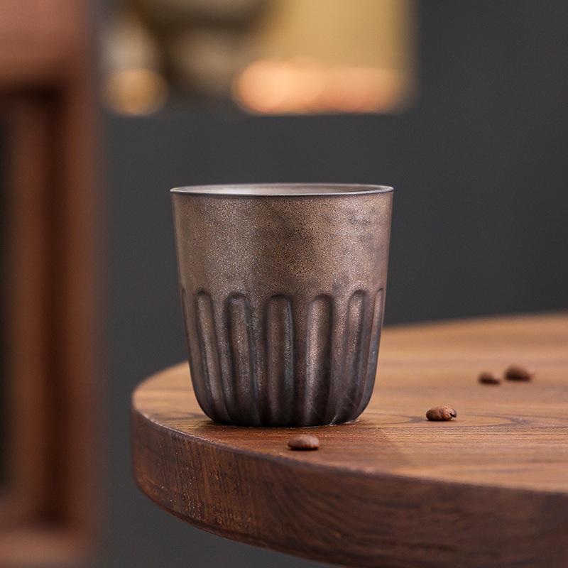 Кружка для ручного заваривания кофе из грубой керамики Высококачественная чашка для латте, латте, послеобеденного чая 240ml