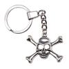 Gothic Floral Cross Keychain Religious Theme Pendant Key Ring 30mm Ring