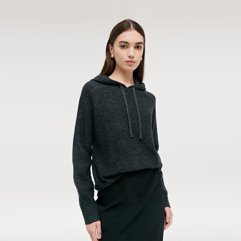 GOELIA Women's Cashmere Blend Hooded Sweater