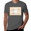 Wright Flying Machine Old Blue Grid Version 5 Figures Tshirt Casual Loose Fit Short Sleeve Tshirt