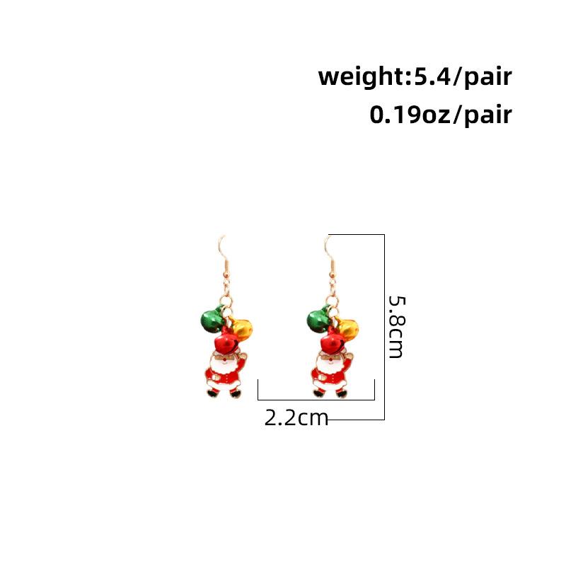 Personalized Christmas earrings, stud earrings, female creative new bells, Christmas tree gifts