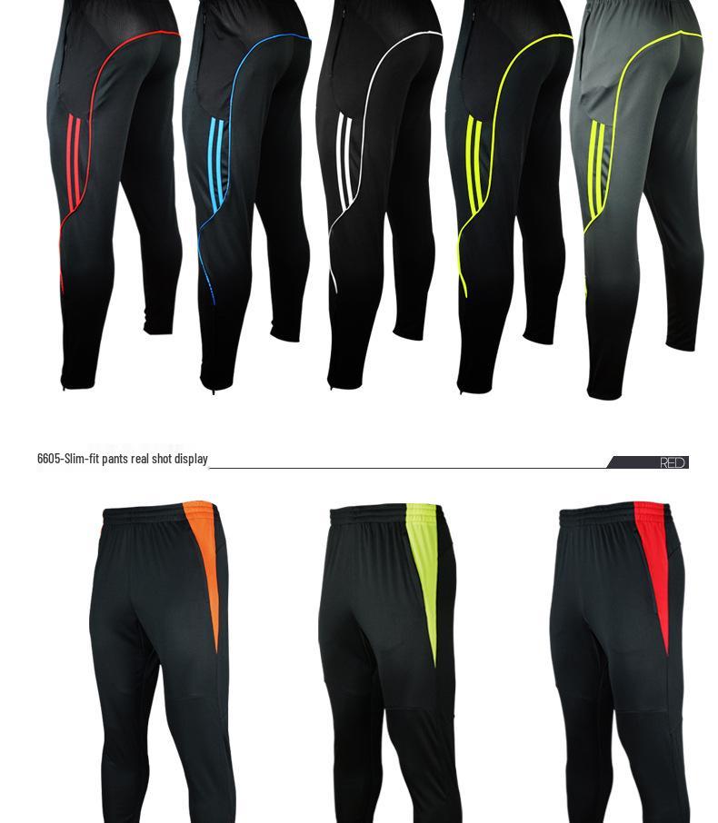 Męskie Długie Spodnie Dresowe Treningowe Sportowe do Biegania, Piłki Nożnej i Casualowego Fitnessu