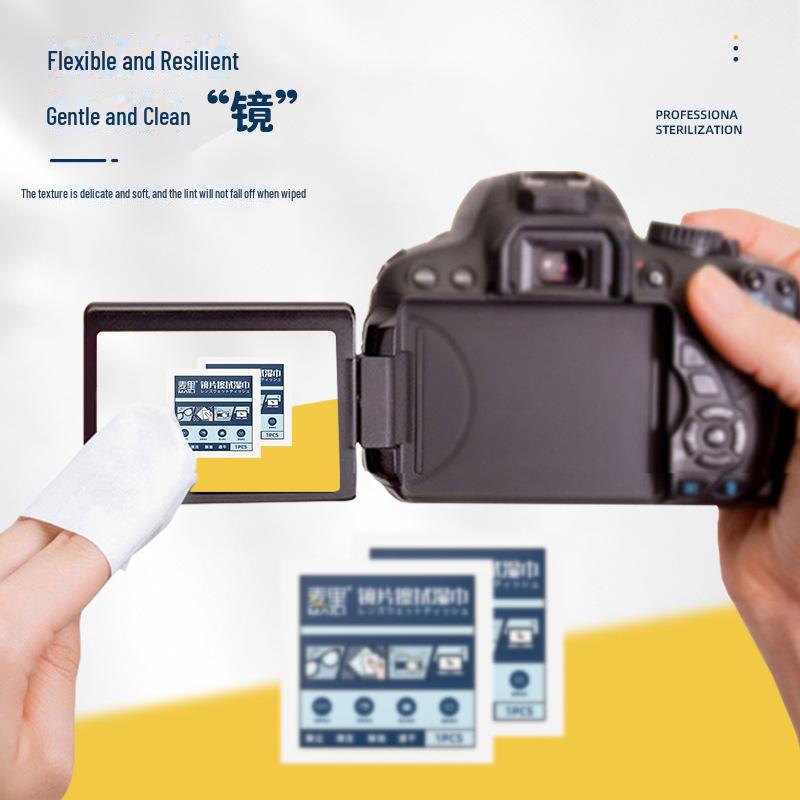 Mai Li Lens & Screen Cleaning Wipes - Descartáveis, Secagem rápida, Antiembaçantes e Desinfetantes