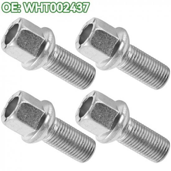 

4x For VW Beetle Jetta Golf Tiguan Silver Wheel Bolts Lug Nuts M14x15 WHT002437