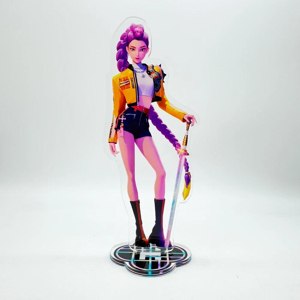 KPop Demon Hunters Superstar Mira Rumi Zoe Acrylic KeyChain Standing Plates Backpack Decoration Pendant Ornament Accessories Toy