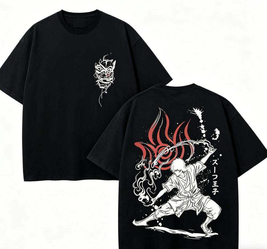 Avatar Der Letzte Airbender Zuko Anime Liebhaber T-Shirt Ganzjahreskleidung Persönlichkeit Kleidung Große Größen Unisex Neues Modell Paare hohe Qualität weich