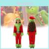 Adorable Christmas Grinch Costume For Kids In Soft Polyester For Festive Celebrations