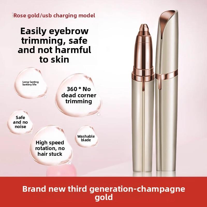 Electric Unisex Rechargeable Eyebrow Trimmer