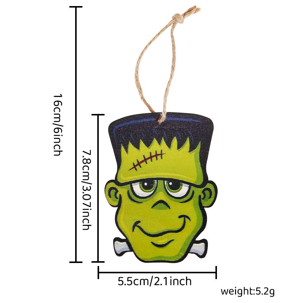 Wooden Halloween Unique Ghost Pumpkin Hanging Ornaments Perfect For Spooky Decor Party