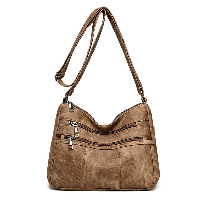 

Женская сумка Маленькая квадратная сумка Сумка через плечо большой вместимости Женская сумка через плечо среднего возраста темные хаки