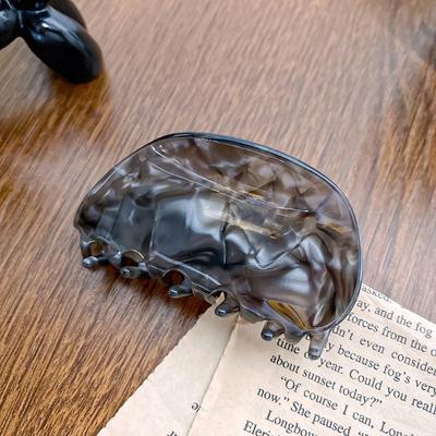 Leopard Printing Fresh Acetate Hair Claw Geometry Hair Clip Cloud Shape Shark Clip Colorful Headwear Tortoiseshell Hair Claw