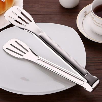 Pinze per alimenti in acciaio inossidabile Buffet BBQ Anti calore Clip per pane Morsetto per pasticceria Pinze da cucina per barbecue