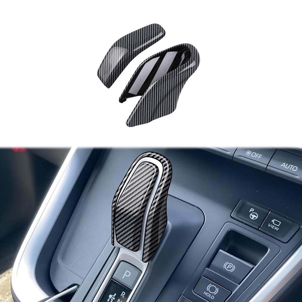 Hyorabyn Shift Knob Covers for New Voxy 90 Noah 90 Sienta 10 Alphard 40 and Vellfire 40 Series Set Fiber Series, Series, Series, Series, (and Later),