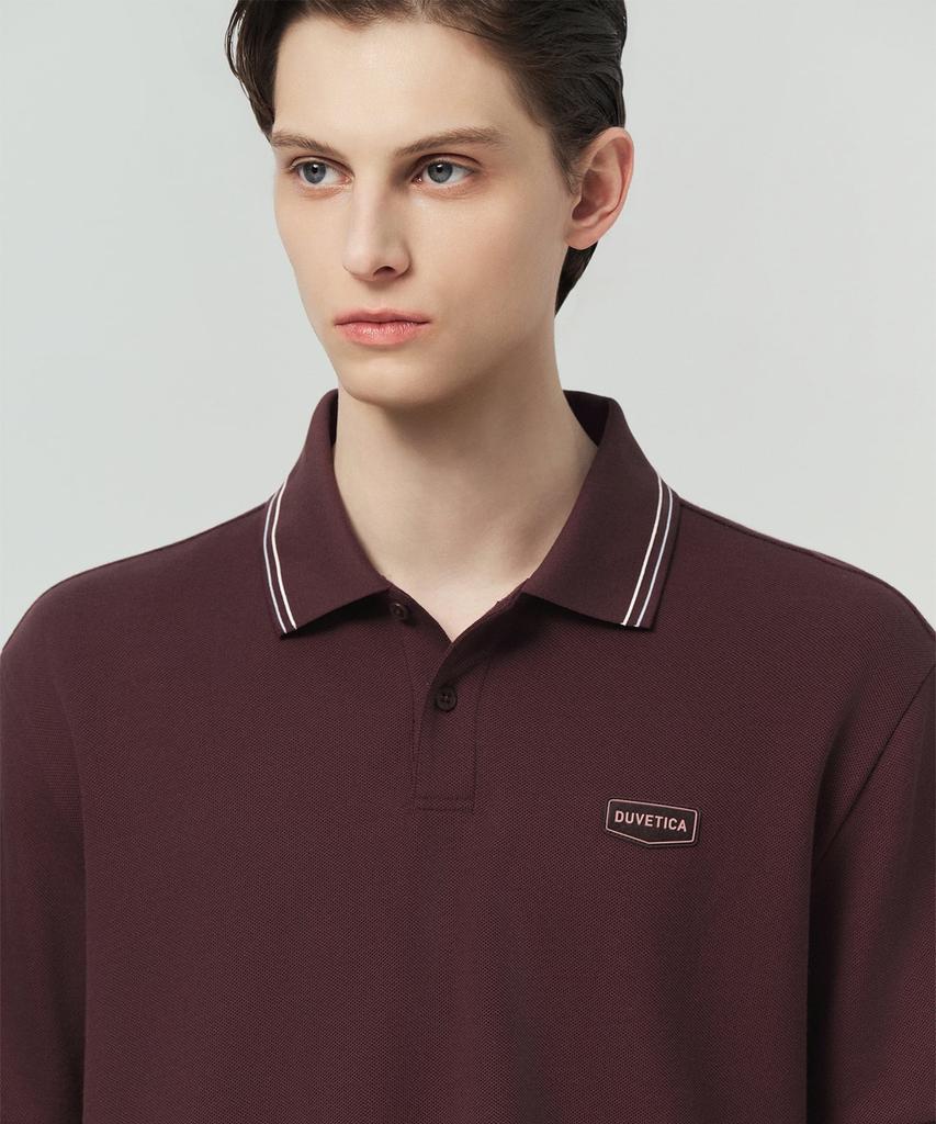 DUVETICA Sapada (Wine) (Men'S Short-Sleeve Polo Shirt)