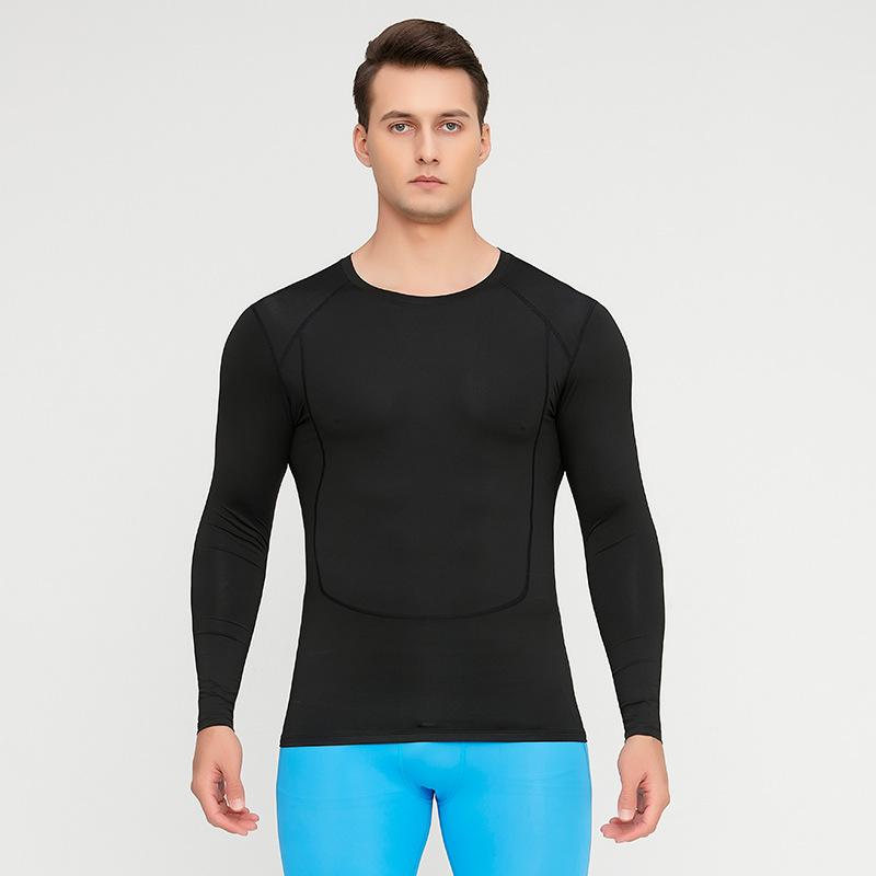 Nové sportovní jóga s dlouhým rukávem rychleschnoucí denní streč zeštíhlující a zeštíhlující běžecký tréninkový top teplá fitness souprava