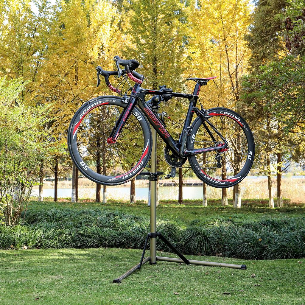 CXWXC Fahrradwartung Einstellbar Einstellbar Arbeit Beinhaltet Werkzeug Einfach zu Verstauen und Champagnerständer, Stabil, Höhe, Winkel, Ständer, Faltbar, Ablage,