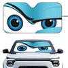 Cartoon Eyes Cute Car SunShade Windshield Foldable Three-layer Insulation Sunshade By Suction Cup Blocks UV Rays SunWindshield Sunshades 1