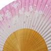 [Stylish Kimono Iroha] Women's Folding Fan, Scented, White Bamboo with Carved Cherry Blossom and Butterfly Design