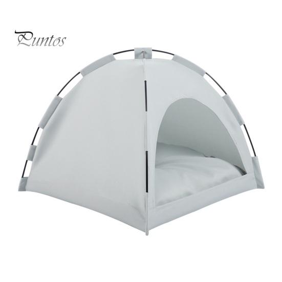 

Кровать-палатка для домашних животных с балдахином, портативная кровать для кошек, приподнятая кроватка для домашних животных, дышащая мягкая палатка-гнездо для кошек, в помещении, на открытом воздухе, для путешествий, пляжа S серый