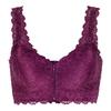 Front Buckle Underwear Sexy Lace Bra Gather Large Bust Large Size Front Zipper Women's Bra