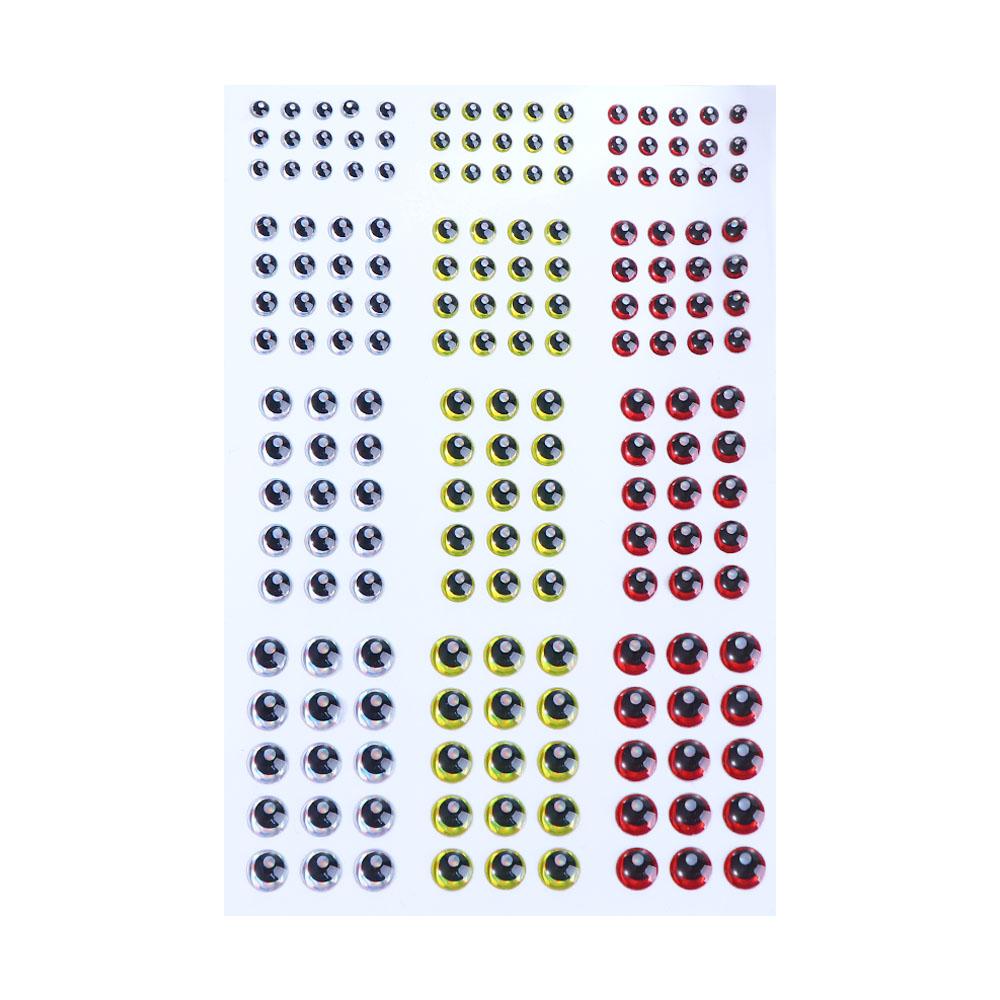183 Peças Adesivo de Olhos para Pesca DIY Olho Simulação Pesca com Mosca Olhos 3D de Peixe Isca Olhos de Peixe Olhos de Isca de Pesca Olhos Artificiais de Peixe