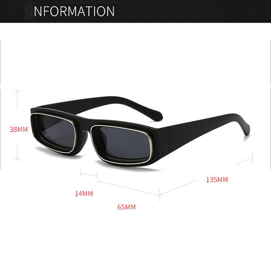 Fashionable Sunglasses Small Frame Square Shaped Glasses Non-Polarized Fashion Accessory 