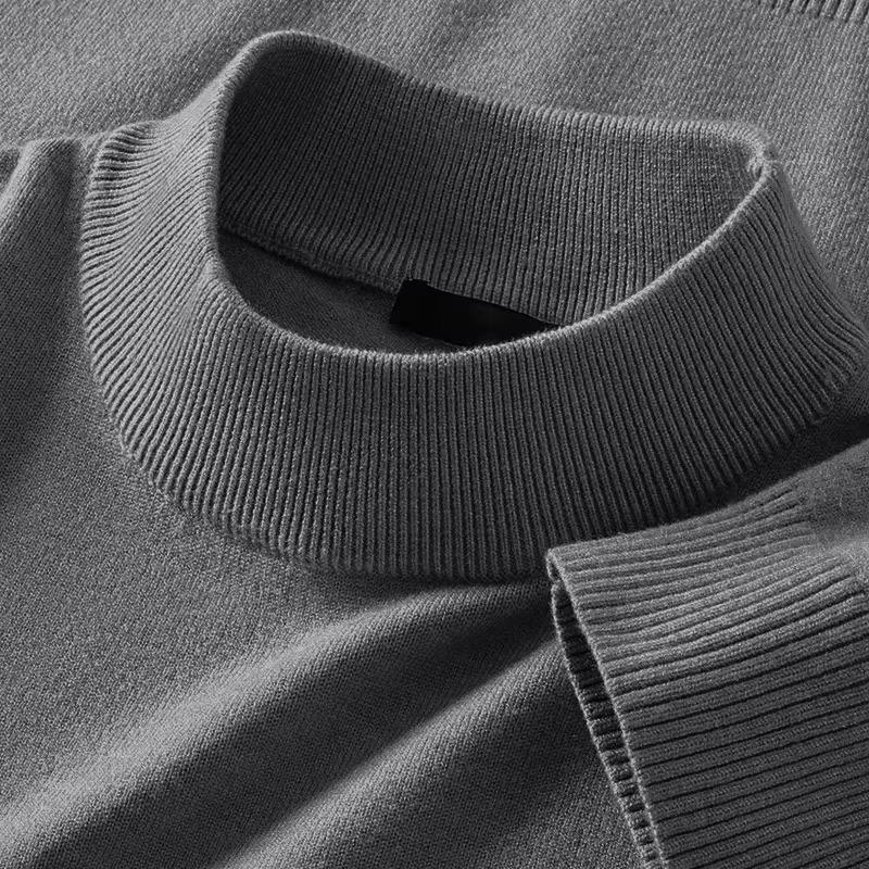 Maglione da Uomo a Coste con Collo Alto e Maniche Lunghe - Morbido Pullover per l'Autunno e l'Inverno, da Indossare a Strati e Quotidiano.