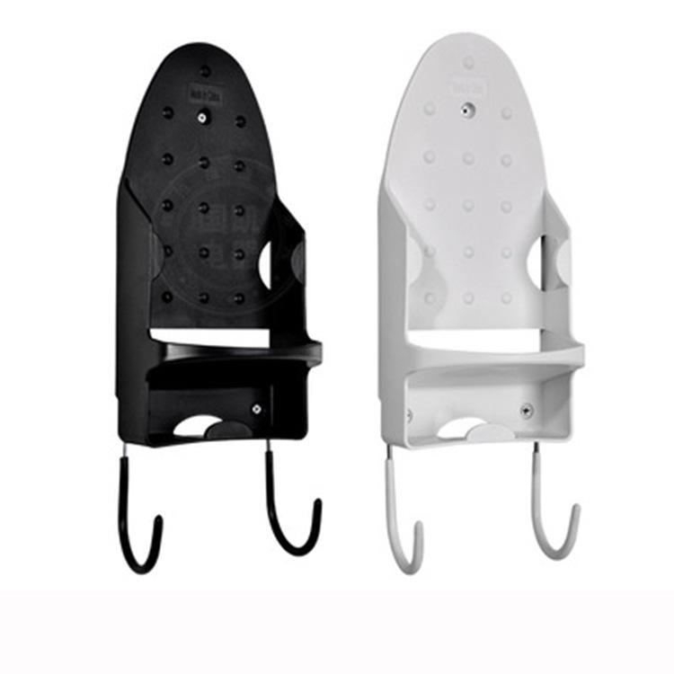 Hotel Iron Hanger and Storage Shelf for Guest Room Ironing Board - Extra Thick, White.