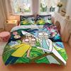 3pcs Rick_and_Morty Duvet Cover Set, 1 Duvet Cover + 2 Pillowcases (No Insert), High-Definition Print for All Seasons,Durable Yy251103063