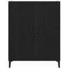 Sideboard in Black Oak Look 69.5 x 34 x 90 cm Engineered Wood