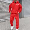 Trendy Men's and Women's Plus Velvet Streetwear Hoodie Set