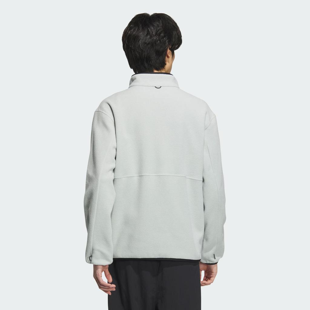 adidas Comfort Hooded Casual Jacket, Unisex Daily Streetwear Grey JW1650