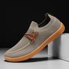 Wide Toe Men's Flats Knitted Mesh Casual Shoes Light Breathable Walking Shoes Minimalist Barefoot Outdoor Shoes Big Size 38-50