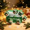 Interaktiv Julegaveindpakning Eksplosionsboks til Penge, Foldbar Hoppeboks, Kreativ Kontant Pop-Up Pengekuvert Jul, Fødselsdag,