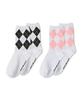 LIFEWORK Komasa Argyle Crew Socks