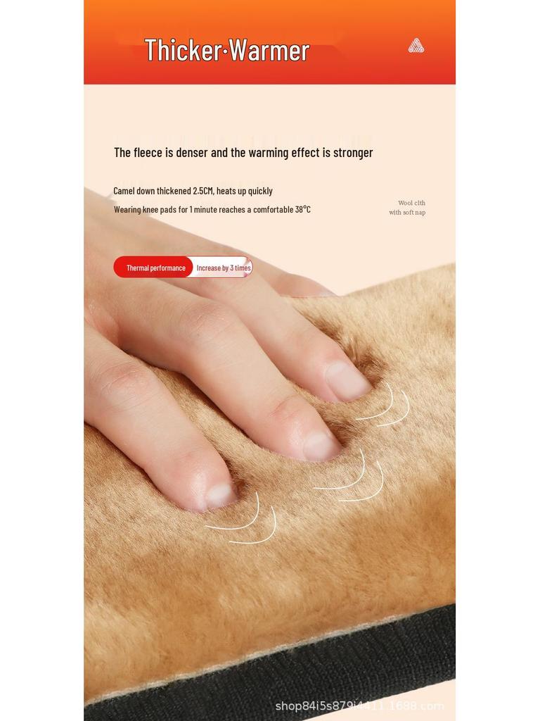 Camel Wool Knee Pads for Joint Pain Relief - Winter Warmth for Men & Women