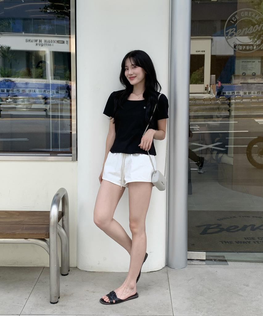 JUCYJUDY Square Neck Flare T-Shirt Jzts320C