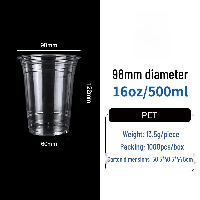 Yang Ge Disposable Plastic Cold & Coffee Cups (100 Count)