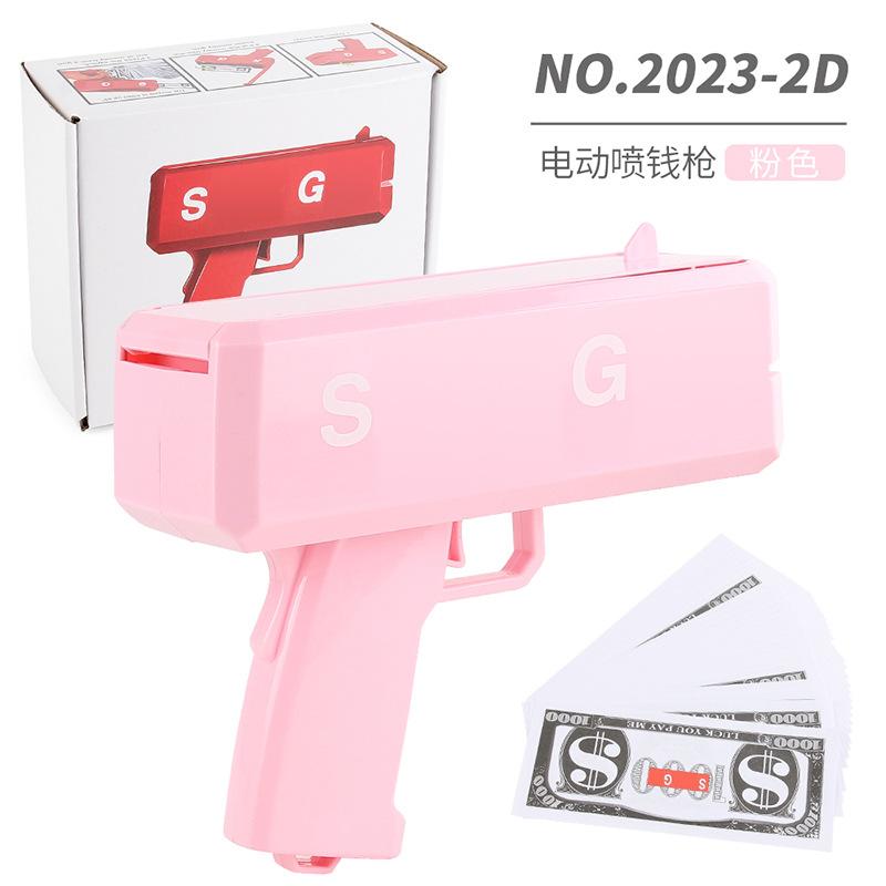 Supply Electric Money Spray Gun Wedding Props, Dollar Creative Money Shooter, Money Spray Pistol Toys