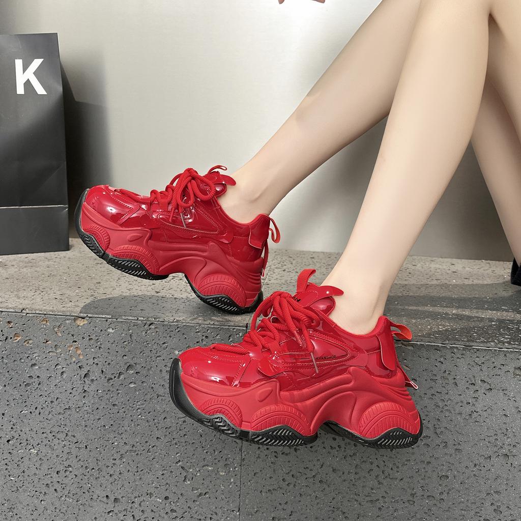 Premium dad shoes spring new small platform casual shoes