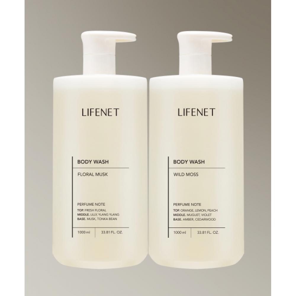 Lifenet [2 шт.] Увлажняющий парфюмированный гель для душа 1000 мл WASH WILD MOSS/WASH WILD MOSS