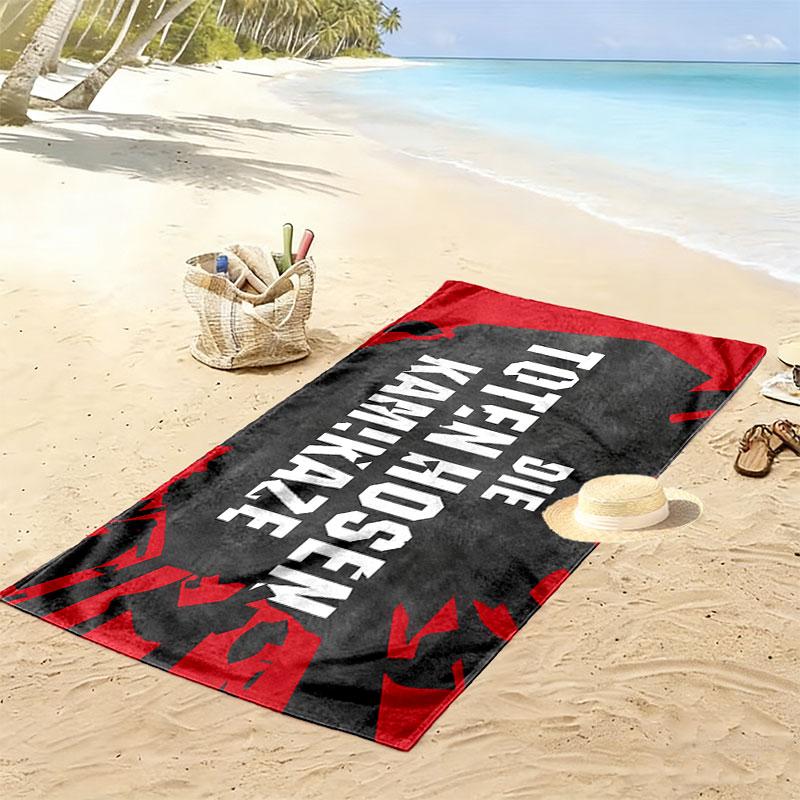 DTH Print Strandtuch, Großes Weiches Schnelltrocknendes Handtuch für Strand Camping Schwimmen