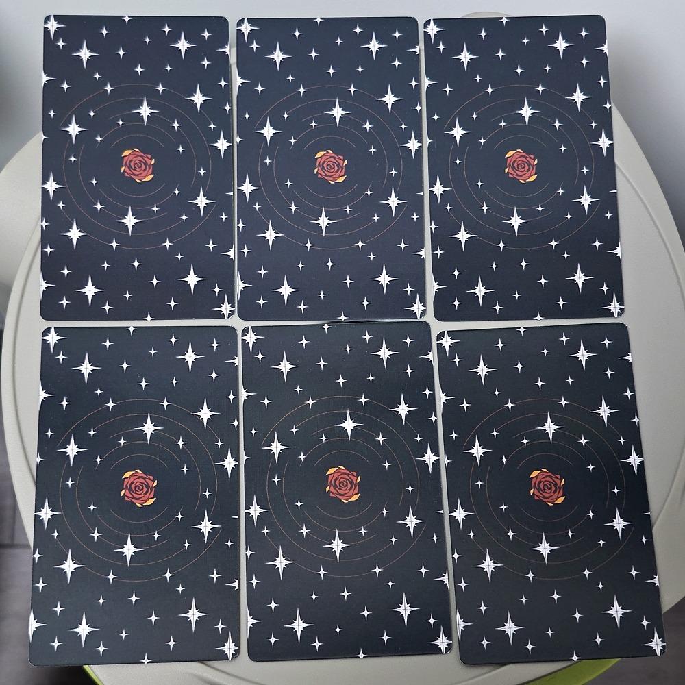 12*7cm Tarot cu oglindă secretă Tarot de artă feminină în simbolism bogat cu tărâm monocrom:Negru, alb, roșu, auriu- cu Ghid