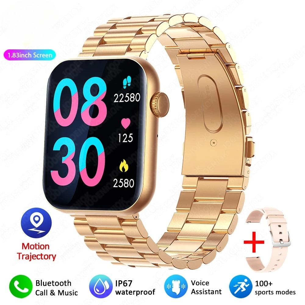 New Bluetooth Call Smart Watch Women Health Monitor Watch Customizable Dial Fitness Sports Waterproof Watch Men
