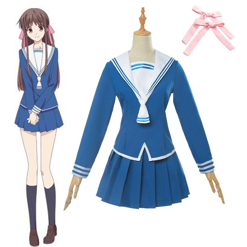 Basket Cosplay Fruits Costume Tohru Honda Cosplay Uniform Jk Girl Uniform Sailor